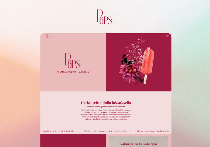 Pops! Oy verkkosivusto